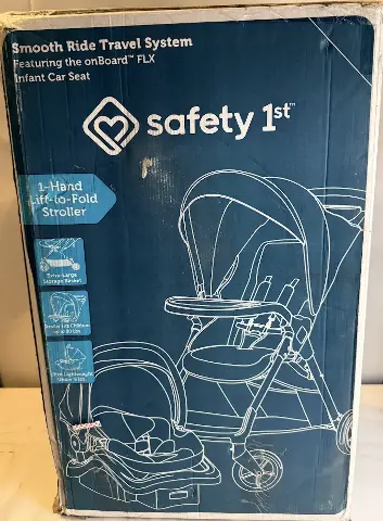 SAFETY 1ST TR378EELG 3362-9246 SMOOTH RIDE TRAVEL SYSTEM W/ ONBOARD FLX CAR SEAT