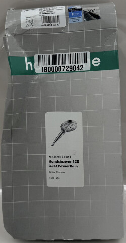 HANS GROHE 26037001 RAINDANCE SELECT S 120 3-JET 2.5 GPM CHROME HANDSHOWER