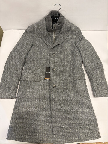 BOSS MEN'S H-HYDE-J-BIB-PAD-254 SLIM FIT COAT W DETACHABLE INNER SIZE 36R NWT