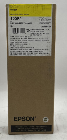 EPSON SC-P9000/8000/7000/6000 T55K4 CARTRIDGE YELLOW 700ML T55K4 09/2026