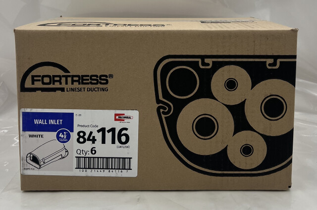 FORTRESS RECTORSEAL 4 1/2" 4.5" 122M WALL INLET LW122W 84116 QUANTITY 6