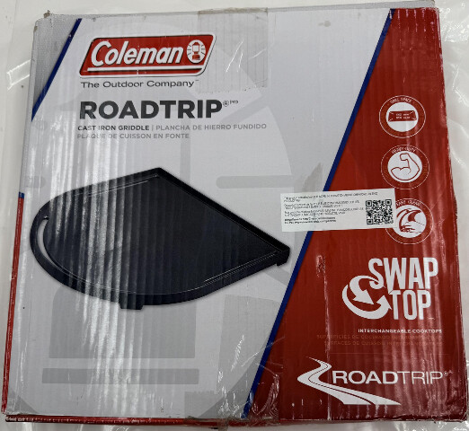 COLEMAN ROADTRIP 2000033212 SWAPTOP CAST IRON GRIDDLE TRAVEL BBQ