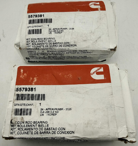 LOT OF 2 CUMMINS GENUINE 5579381 CONNECTING ROD BEARING KIT FOR 8.9L ISC ENGINE