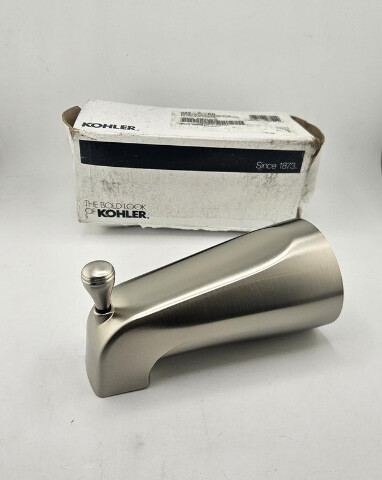 KOHLER 389-S-BN DEVONSHIRE WALL-MOUNT BATH SPOUT W/DIVERTER, SLIP-FIT CONNECTION