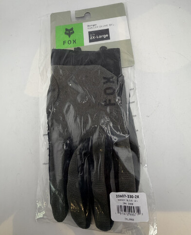 FOX RACING MEN'S RANGER GLOVE GEL SIZE 2 XL COLOR DARK SHADOW 33607-330-2XL