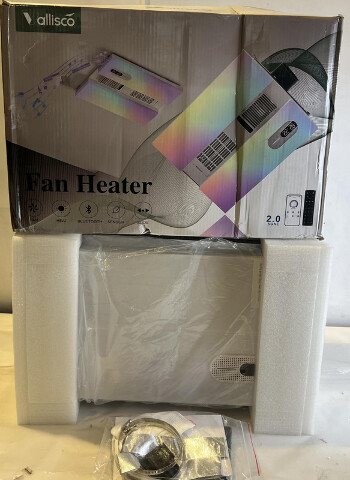 VALLISCO 2.0 HONE BATHROOM FAN HEATER WITH BLUETOOTH SPEAKER AND LED LIGHT