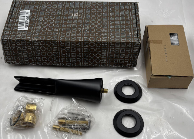 BRIZO T65851LF-BL 2H WALL MOUNT LAV TRIM KIT BLACK METAL BATH FAUCET