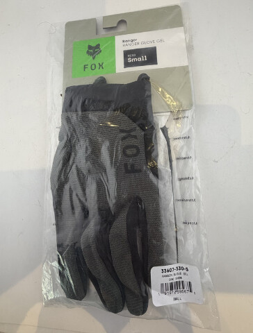 FOX RACING MEN'S RANGER GLOVE GEL SIZE SMALL S COLOR DARK SHADOW 33607-330-S