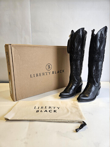 LIBERTY BLACK LB-7129225C WOMEN'S MINA 17" BOOT MOSSIL NEGRO US 11 EU 42