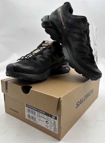 SALOMON XT-PATHWAY 2 SATIN 477950 BLACK/ MAHOGANY ROSE SZ 6.5 EURO 38