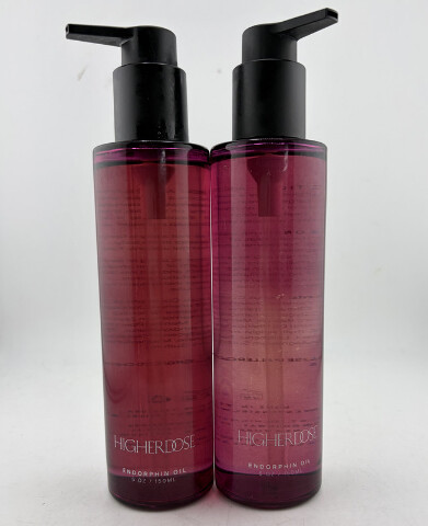 LOT OF 2 HIGHERDOSE ENDORPHIN OIL 5OZ DETOX SWEAT SCULP SAUNA MASSAGE EXP 07/27