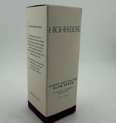 HIGHERDOSE LIGHT-ACTIVATED GLOW SERUM RED LIGHT FACE MASK SERUM 1OZ NEW