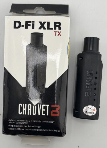 CHAUVET DJ D-FI XLR TX WIRELESS TRANSMITTER PLUG DFIXLRTX
