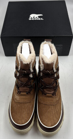 SOREL TIVOLI V WP 2082961242 NL5113-242 WATERPROOF WOMEN BOOTS SIZE 9 VELVET TAN