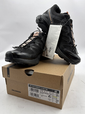 SALOMON XT-PATHWAY 2 SATIN 477950 BLACK/ MAHOGANY ROSE SZ 7 EURO 38 2/3 