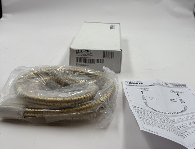 KOHLER MASTERSHOWER 9514-2MB 60" SHOWER HOSE VIBRANT BRUSHED MODERN BRASS