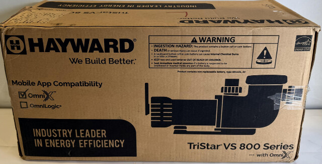 HAYWARD VSP32820 TRISTAR VS 820 2.25 HP VARIABLE SPEED PUMP WITH OMNIX