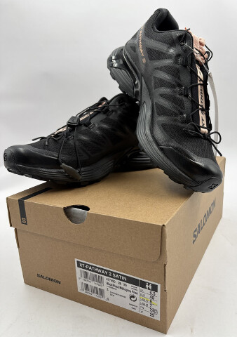SALOMON XT-PATHWAY 2 SATIN 477950 BLACK/ MAHOGANY ROSE SZ 8 EURO 40