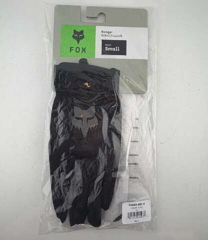 FOX RACING MEN'S RANGER GLOVE SZ SMALL S COLOR BLACK 33603-001-S