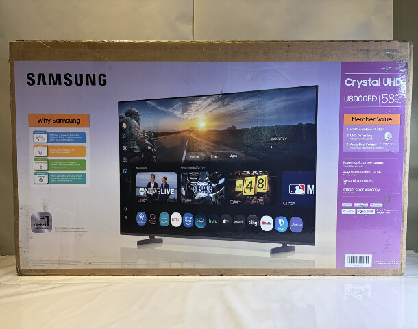 SAMSUNG U8000FH CRYSTAL UHD TV SCREEN 58" SCREEN 4K ULTRA HD SMART TV