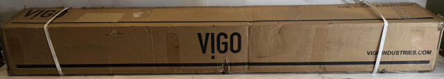 VIGO VG08013MG ELLINGTON 59"H 4 JET MATTE BRUSHED GOLD SHOWER PANEL W/ HAND WAND