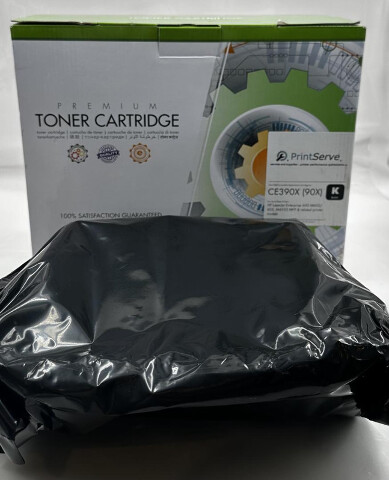 PRINT SERVE COMPATIBLE TONER CARTRIDGE FOR HP CE390X 90X BLACK