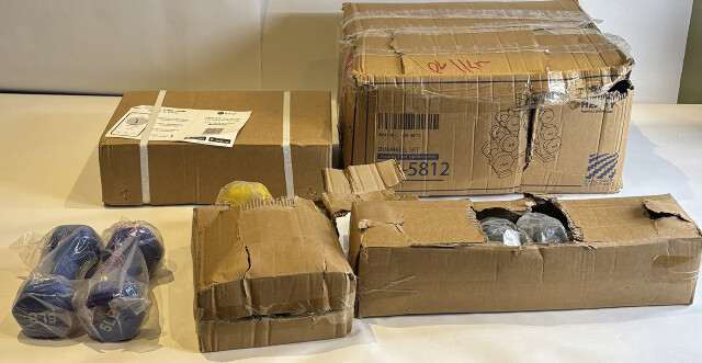 BALANCEFROM DB-5812 MULTICOLORED DUMBELL SET 5 8 & 12LBS