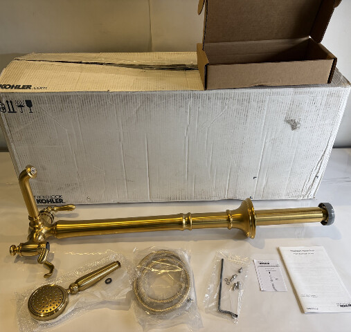 KOHLER ARTIFACTS FREESTANDING BATH FAUCET TRIM IN BRUSHED BRASS T72790-9M-2MB