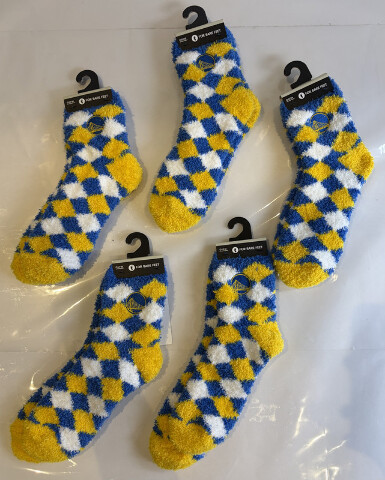LOT OF 5 FORBAREFEET APPAREL 109 DIAMOND GOLDEN STATE WARRIORS SOCKS OSFM