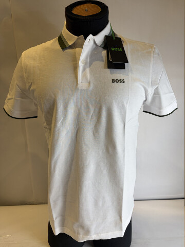 BOSS MEN'S PADDY AP HERITAGE 50538101 SIZE MEDIUM COLOR WHITE GREEN