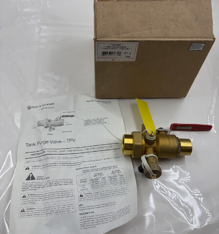 BELL & GOSSETT 113234 1" FEMALE SWEAT/ 1" FEMALE NPT TANK PURGE VALVE