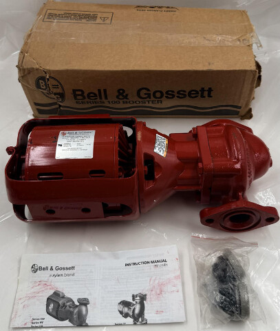 BELL & GOSSETT 106189 SERIES 100/B 1/12HP 115V BOOSTER CIRCULATOR PUMP