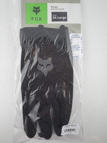 FOX RACING MEN'S RANGER GLOVE SZ SMALL S COLOR BLACK 33603-001-2XL