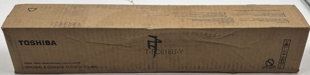 TOSHIBA T-FC616U-Y ORIGINAL & GENUINE YELLOW TONER CARTRIDGE