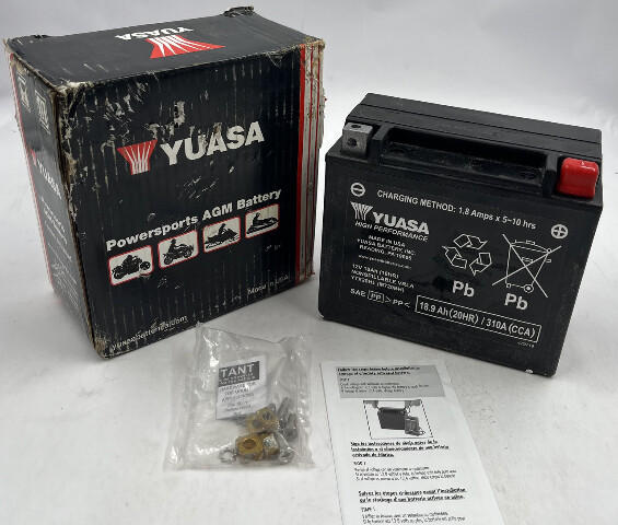 YUASA YTX20HL POWERSPORTS AGM BATTERY 12 VOLT FACTORY ACTIVATED