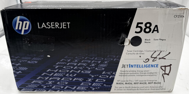 HP GENUINE 58A CF258A LASERJET BLACK TONER CARTRIDGE M404 M406 MFP M428 MFP M430
