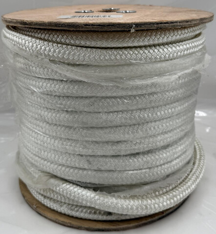 ROPE KING SBN-12300 1/2 INCH X 300 FEET WHITE SOLID BRAIDED NYLON ROPE