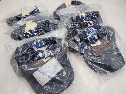 LOT OF 6 - LANDS' END BLAKE SHELTON 532242 DARK DENIM TRUCKER BASEBALL CAPS