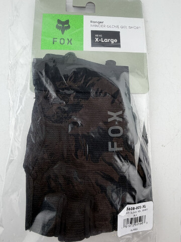 FOX RACING MEN'S RANGER GLOVE GEL SHORT SZ X-LARGE BLACK 33608-001-XL