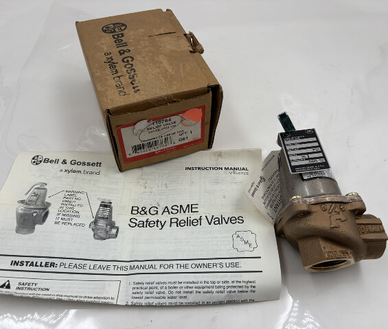 BELL & GOSSETT 110764 3/4 X 3/4 #790-120 ASME SAFETY RELIEF VALVE G61