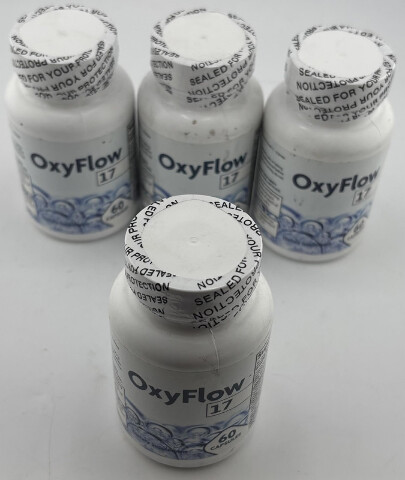 LOT OF 4 OXYFLOW 17 60 CAPSULES EA DIETARY SUPPLEMENTS 6/26