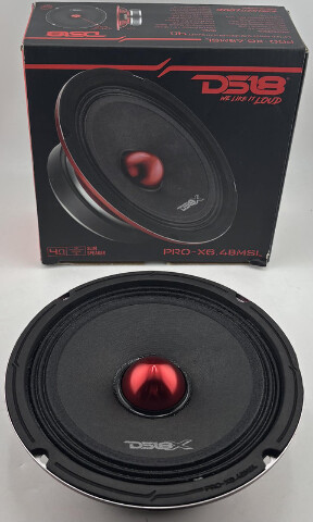 DS18 PRO-X6.4BMSL 6.5 INCH SPEAKER 1.5"VC GLOSSY RED/BLACK