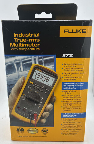 FLUKE 87-5 DIGITAL INDUSTRIAL TRUE-RMS MULTIMETER WITH TEMPERATURE