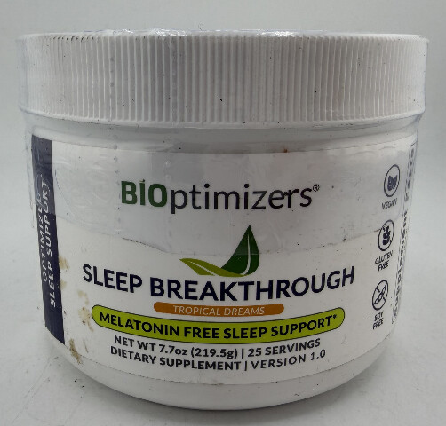 BIOPTIMIZERS MAGNESIUM BREAKTHROUGH 5.5OZ 30 SERVING TROPICAL DREAMS EXP:02/2027