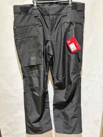 HELLY HANSEN GARIBALDI 2.0 MEN'S SNOWPANT WATERPROOF/BREATHABLE SIZE 2XL BLACK
