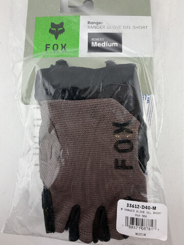 FOX RACING WOMEN'S RANGER GLOVE GEL SHORT SZ MEDIUM PURE DUSK 33612-D40-M