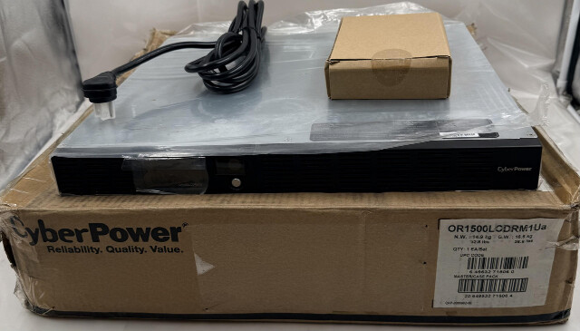 CYBERPOWER OR1500LCDRM1U 1500VA 900W SMART APP INTELLIGENT BATTERY BACKUP UPS