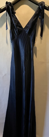 REFORMATION WOMENS PERNILLE SILK NAVY DRESS SIZE X-SMALL 1312835NVY0XS