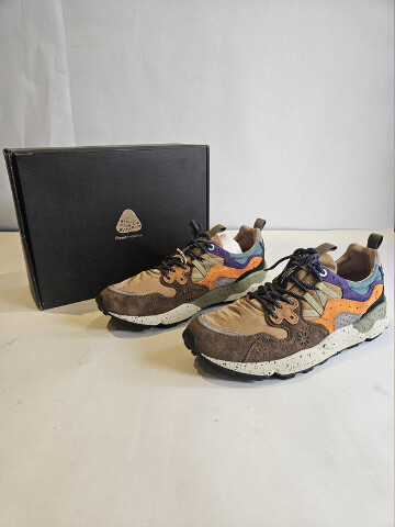 FLOWER MOUNTAIN YAMANO 3 UNI SUEDE/NYLON TAUPE BEIGE ZUCCA US 10.5 EU 44