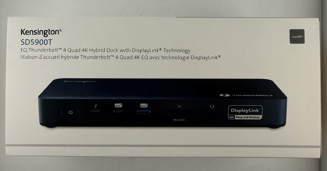 KENSINGTON SD5900T K35232NA EQ THUNDERBOLT 4 QUAD 4K HYBRID DOCK W/ DISPLAYLINK